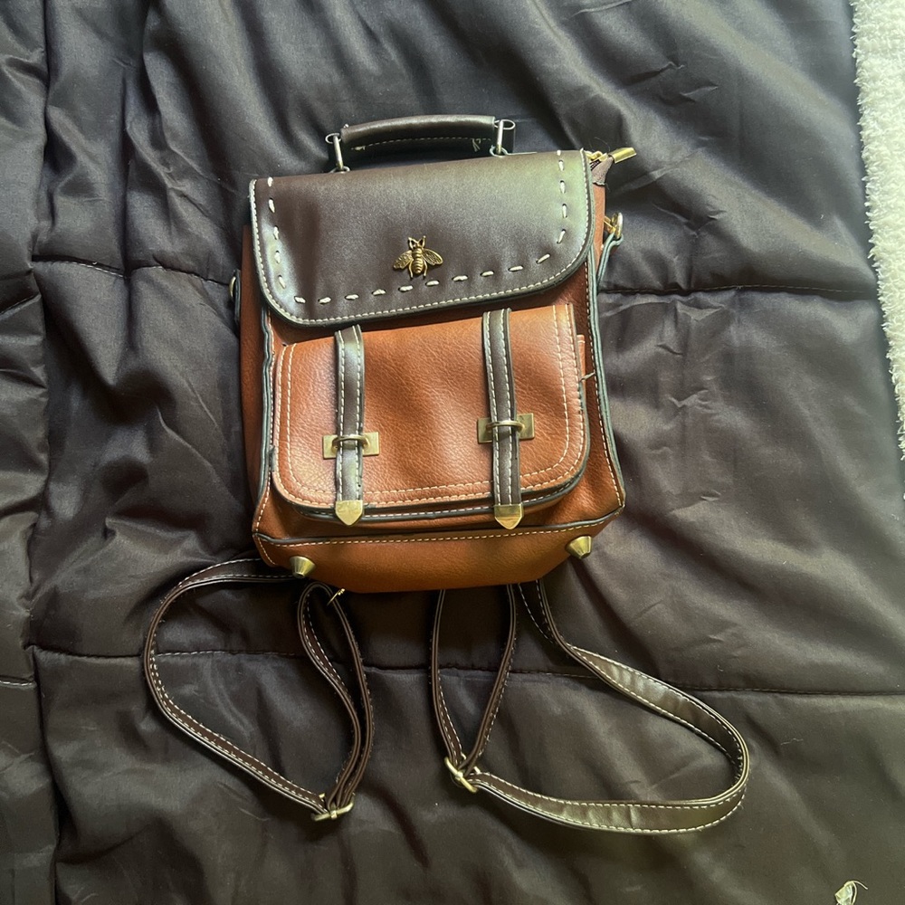 Black Brown Backpack